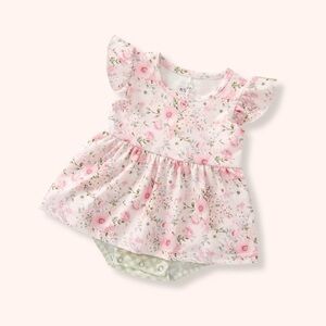 Pete + Lucy Girls Romper in Cottage Garden
